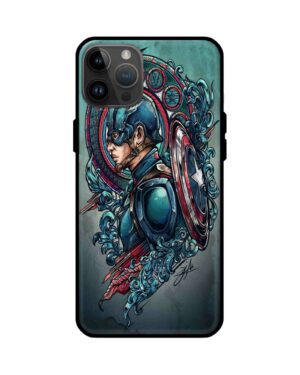 Premium Side Pose of Captain America Back Phone Case