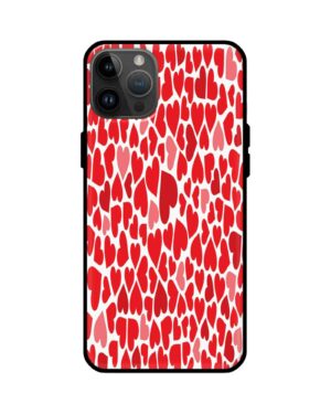 Premium Red Heart Glass Case