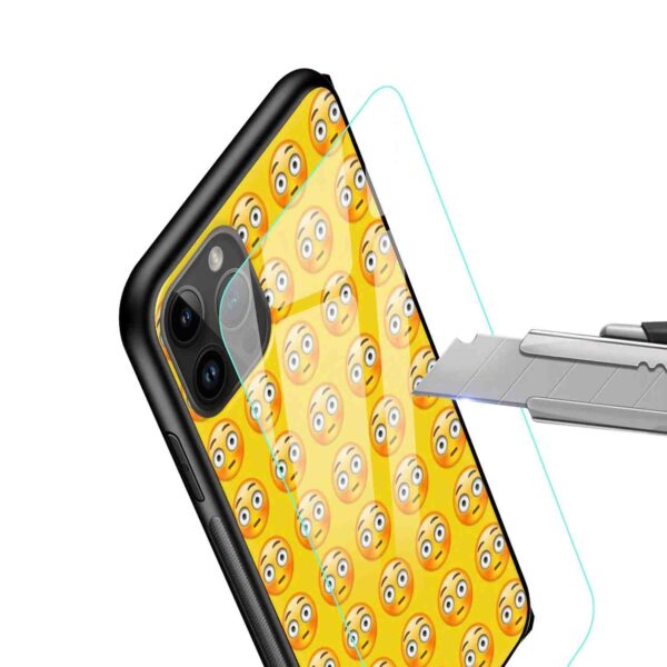 Premium Shocking Face Emoji Glass Case