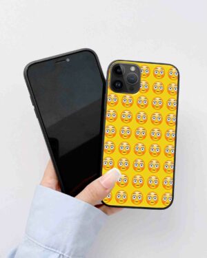 Premium Shocking Face Emoji Glass Case