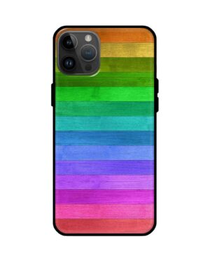 Premium Rainbow Stripes Glass Cover