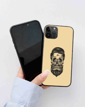 Premium Beard Skull Glass Case