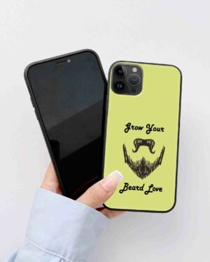 Premium Grow Your Beard Love Glass Case