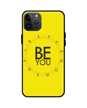 Premium Yellow Be You Glass Case