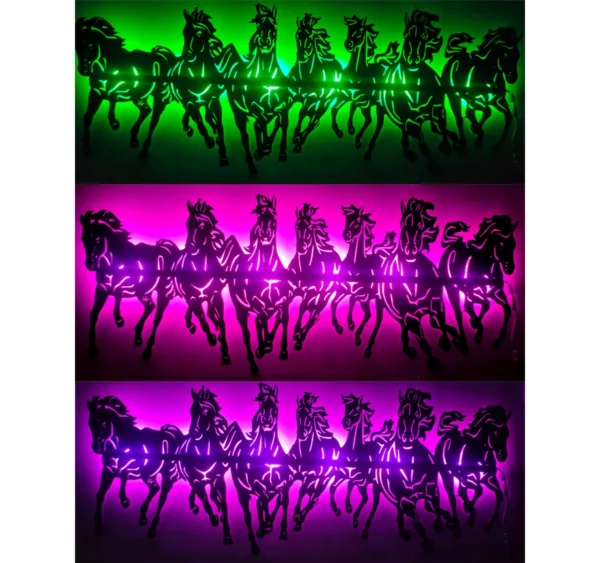 Neon LED 7 Horses Collection