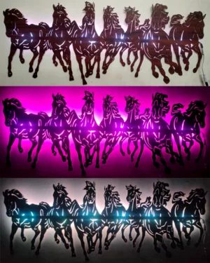 Gift Kartz Neon LED 7 Horses Collection
