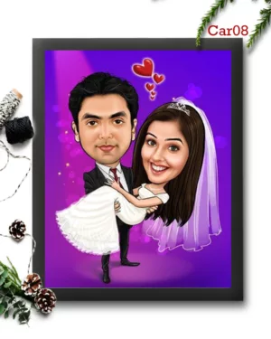 Personalized Couple Caricature Frame