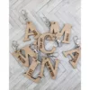 Personalized Engraved Letter Keychain
