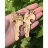 Personalized Engraved Wooden Keychains