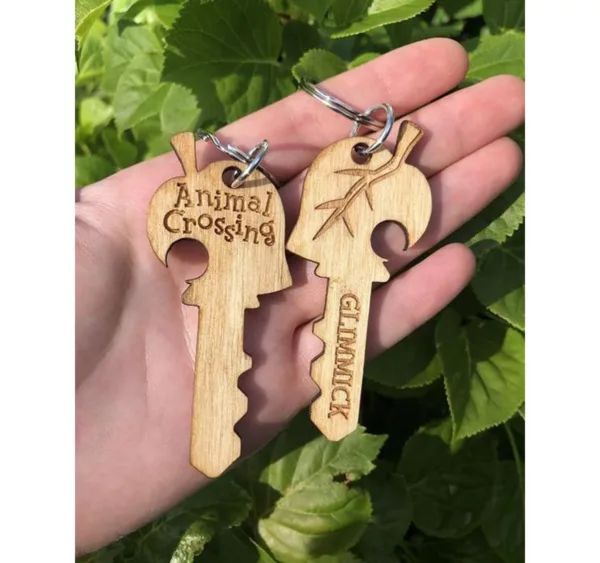 Personalized Engraved Wooden Keychains