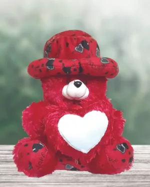 Teddy Bear Cushion with Photo on Heart