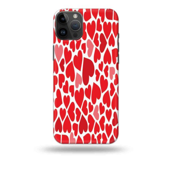 3D Valentine Love Hearts Phone Cover