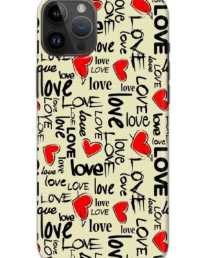 3D Premium Love Printed Mobile Case