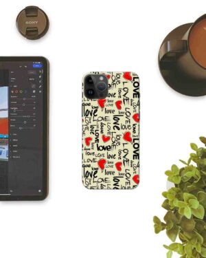 3D Premium Love Printed Mobile Case