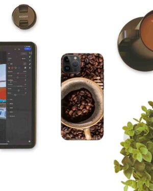 3D Beans with Coffee Cup Mobile Case