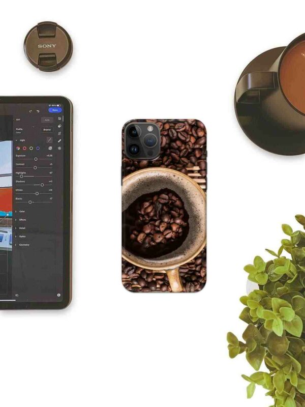 3D Beans with Coffee Cup Mobile Case