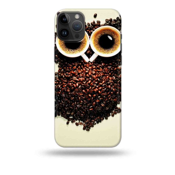 3D Cute Coffee Owl Mobile Case