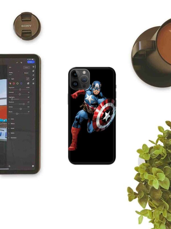 3D Captain America Avengers Mobile Cover