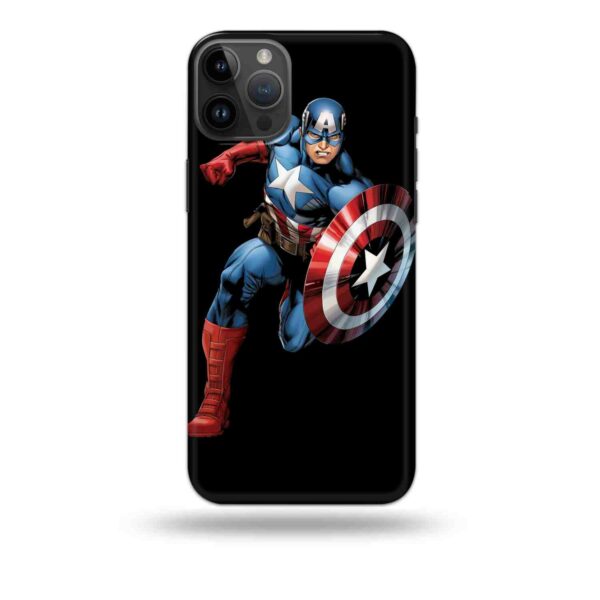 3D Captain America Avengers Mobile Cover