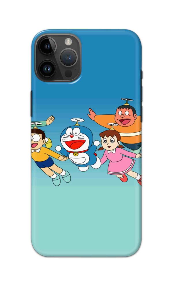 3D Doraemon Gang Mobile Back Cover
