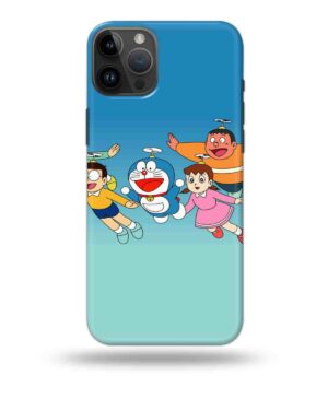 3D Doraemon Gang Mobile Back Cover