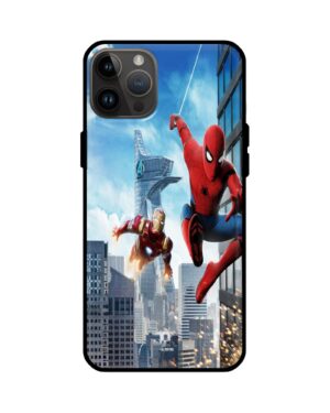 Premium Flying Spiderman Back Cover