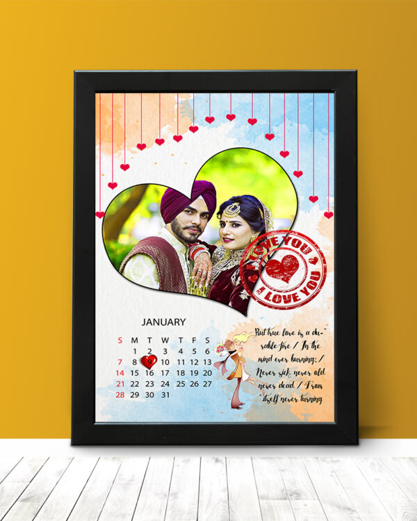 Personalized Love Story Frame with Special Date
