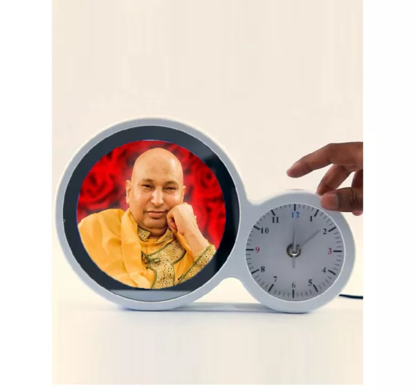 Guru Ji Personalized Magical Mirror with Clock